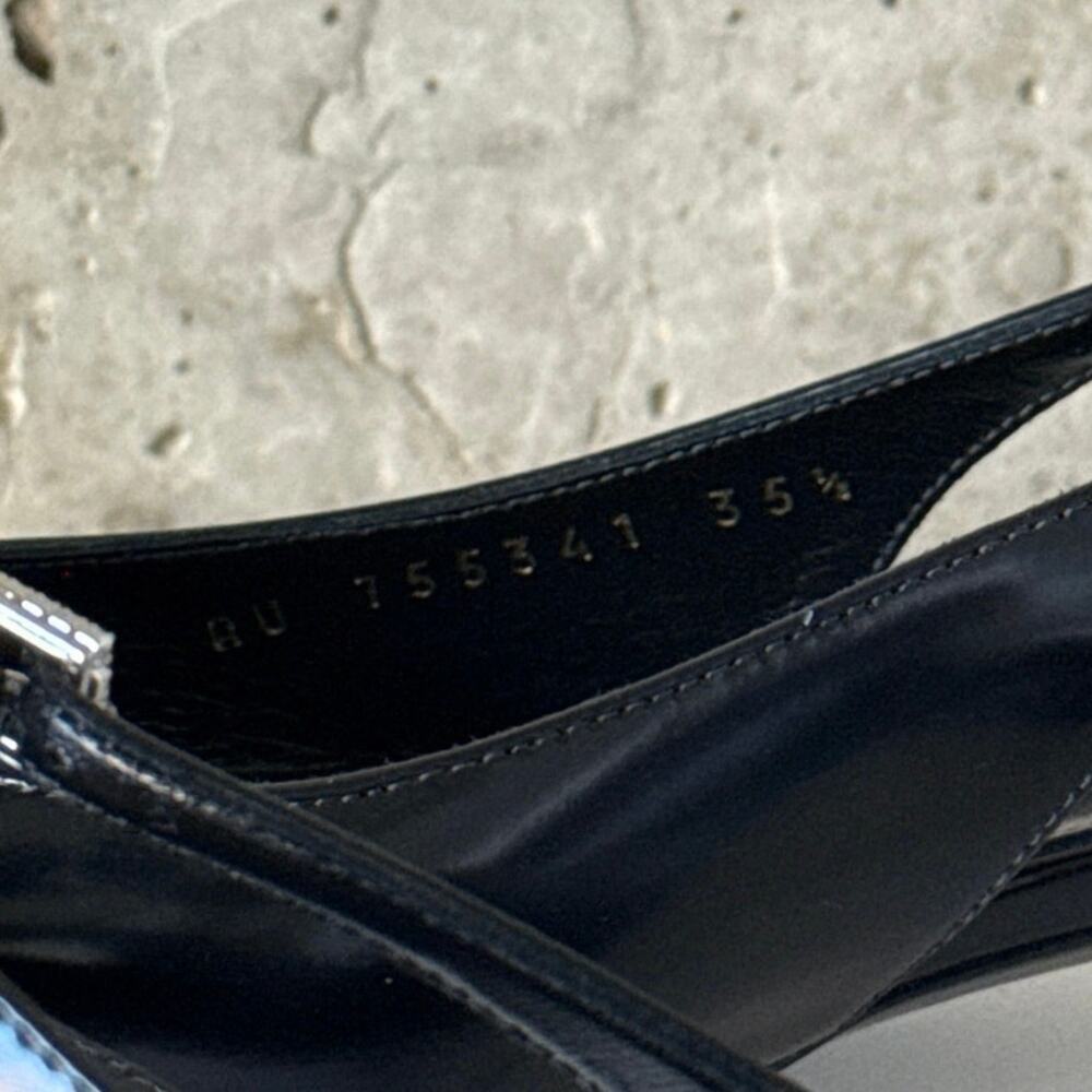 Saint Laurent Cherish leather slingback pumps SZ 35.5 - Picture 7 of 9
